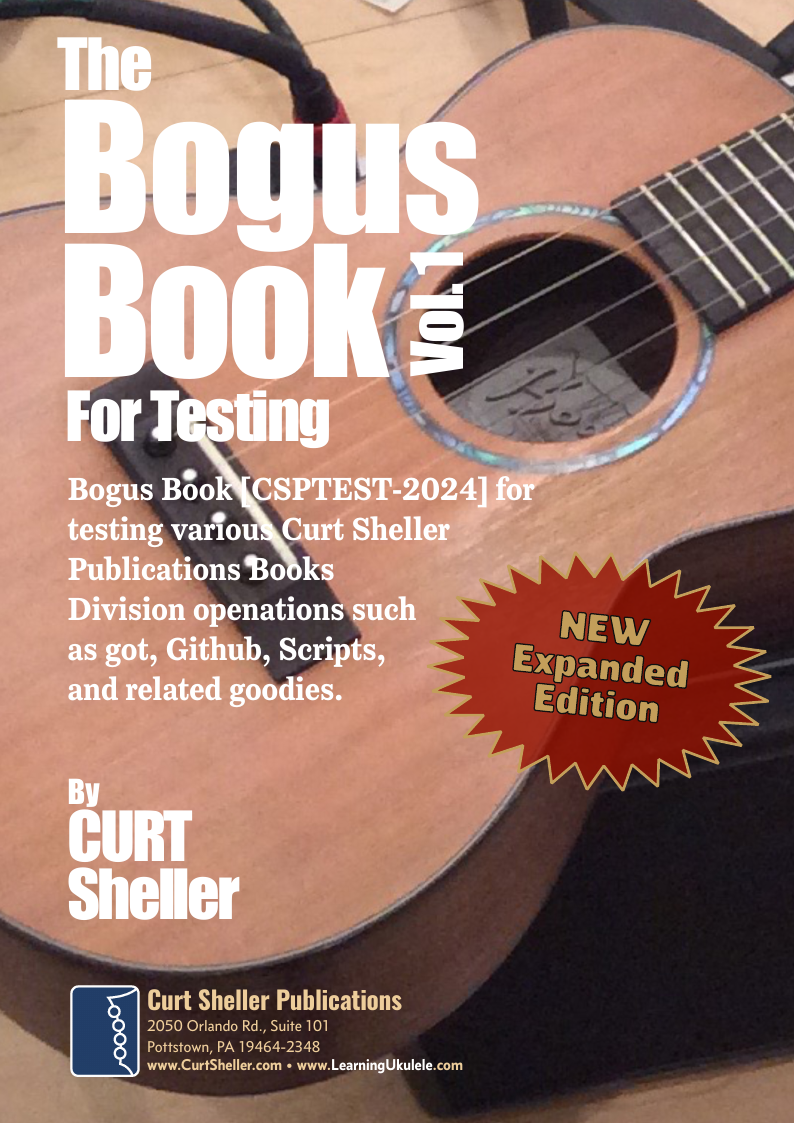 Curt Sheller Publications Bogus TeEsting Book - Vol 1