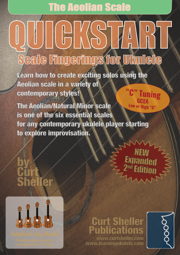 QuickStart Scale Fingerings for Ukulele, C Tuning - Aeolian