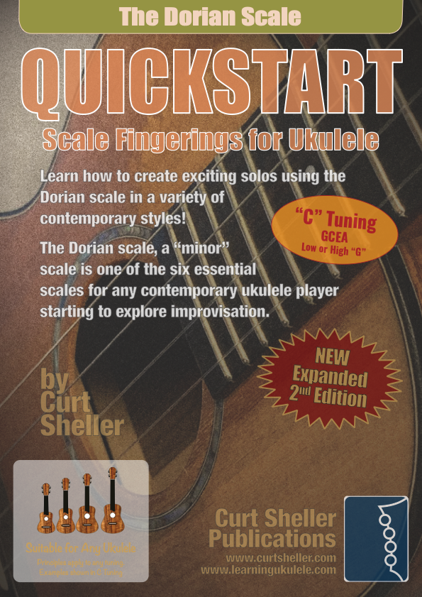 QuickStart Scale Fingerings for Ukulele, C Tuning - Dorian Scale