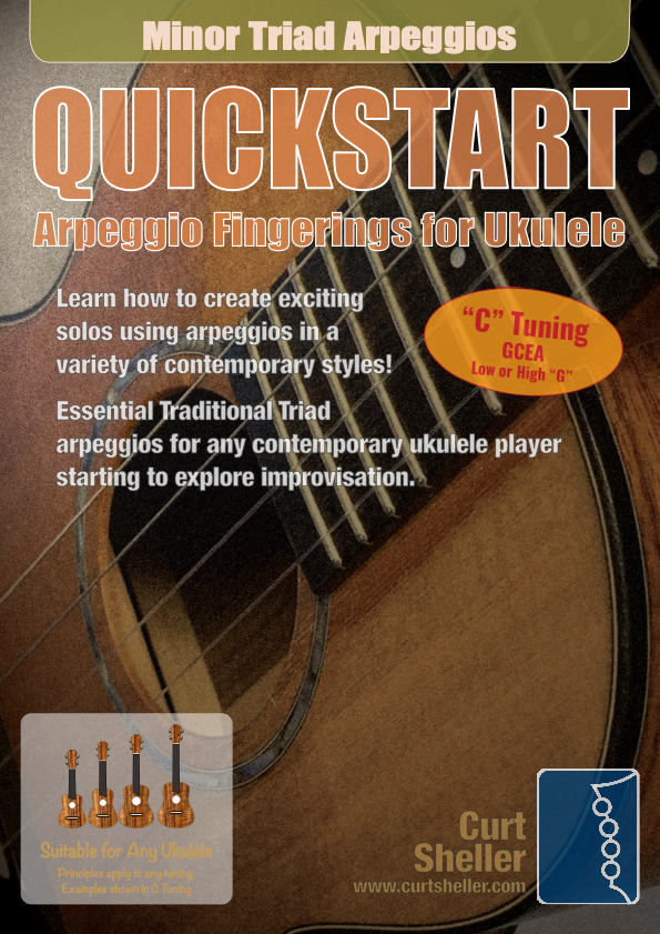 QuickStart Arpeggio Fingerings for Ukulele, C Tuning - Minor Triad