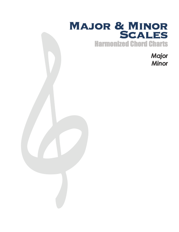 Harmonic Analysis Major and Minor Harmonized Chord Chart