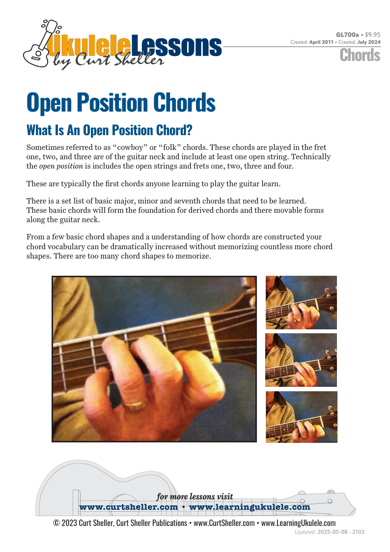 Basic Open Position Guitar Chords