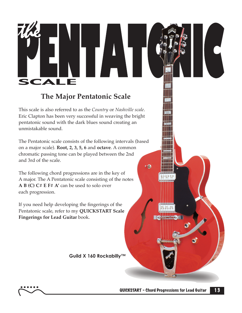QuickStart Chord Progressions, Pentatonic Play-along Tracks