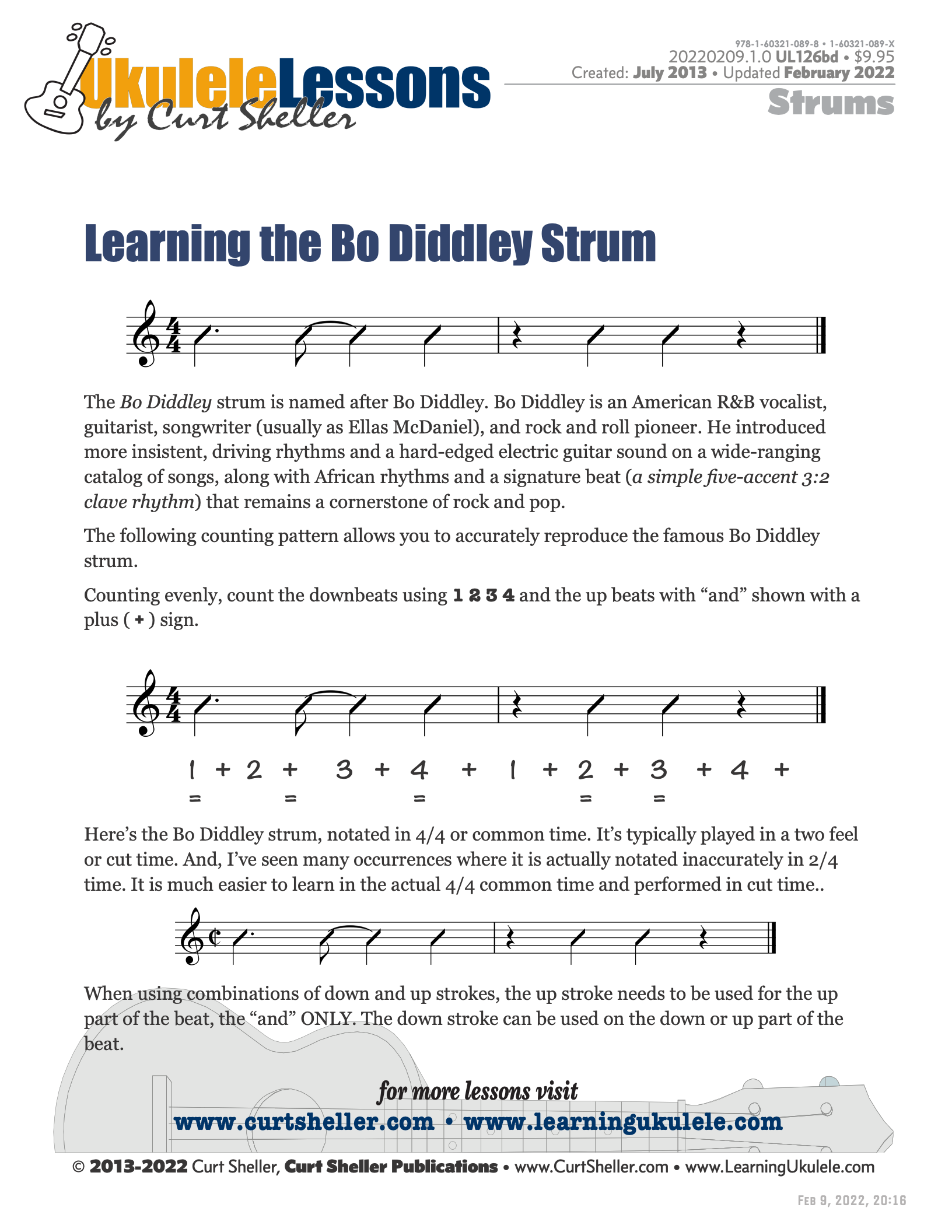 Learning the Bo Diddley Strum