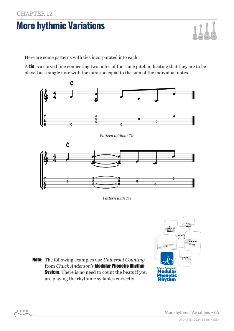 Alternating Thumb Style, More Rhythmic Variations