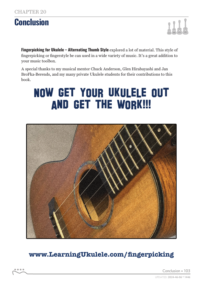 Alternating Thumb Style, Conclusion