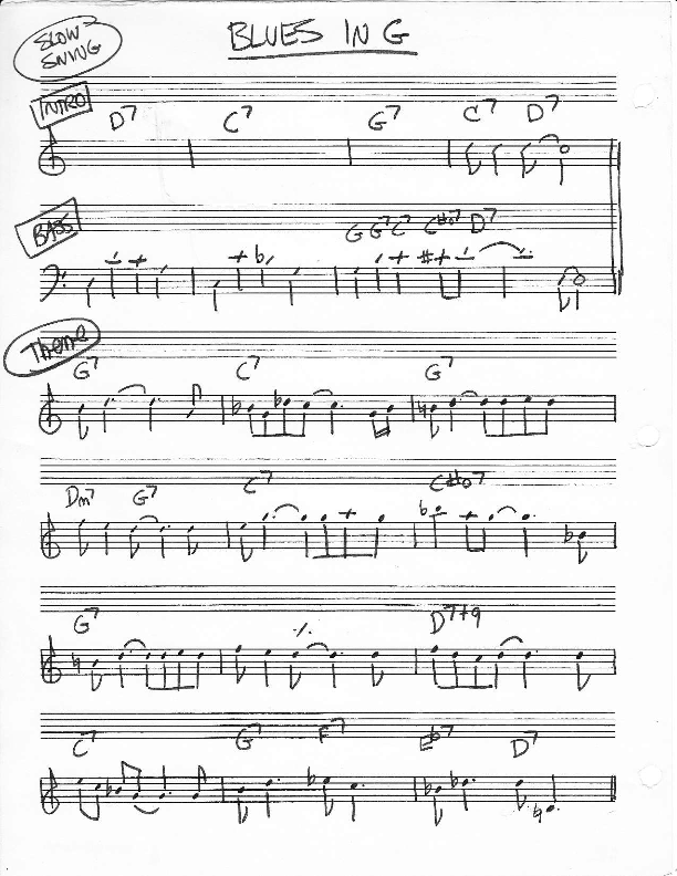 Blues in G